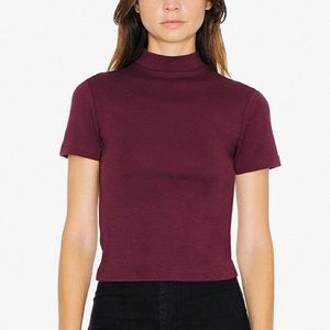 American Apparel Mock Neck Top